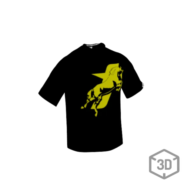 SAVANA® TAYCANv1 SIYAH BOXY TSHIRT - SARI LOGOLU