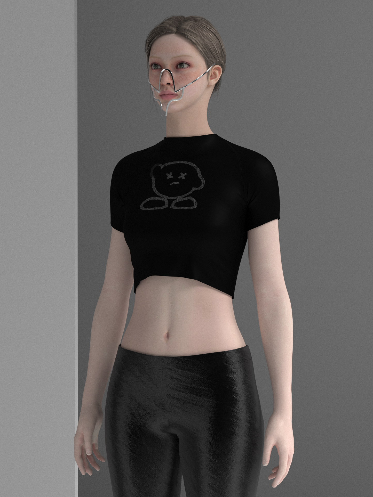 NEXTLEVEL® CROP KADIN SIYAH - ORIGINAL SERIES