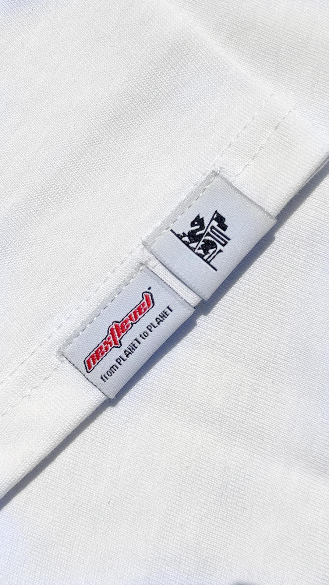 SAVANA® TAYCANv1 BEYAZ BOXY TSHIRT - SARI LOGOLU