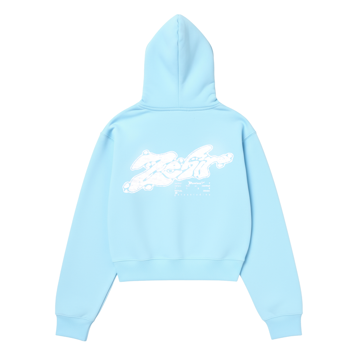 ZEHIR - HOODIE ICEBLUE BOXY