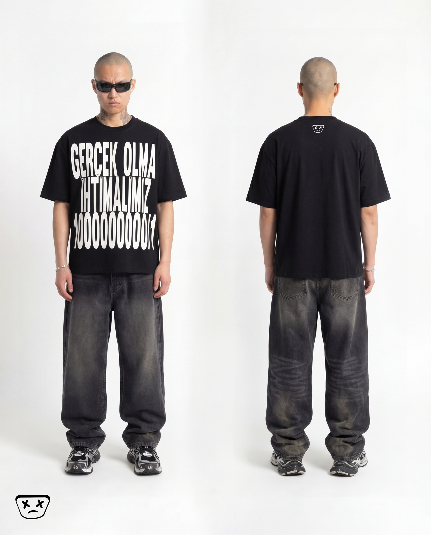 NL3000 - GLITCH BLACK TSHIRT 1000000000/1™ TR