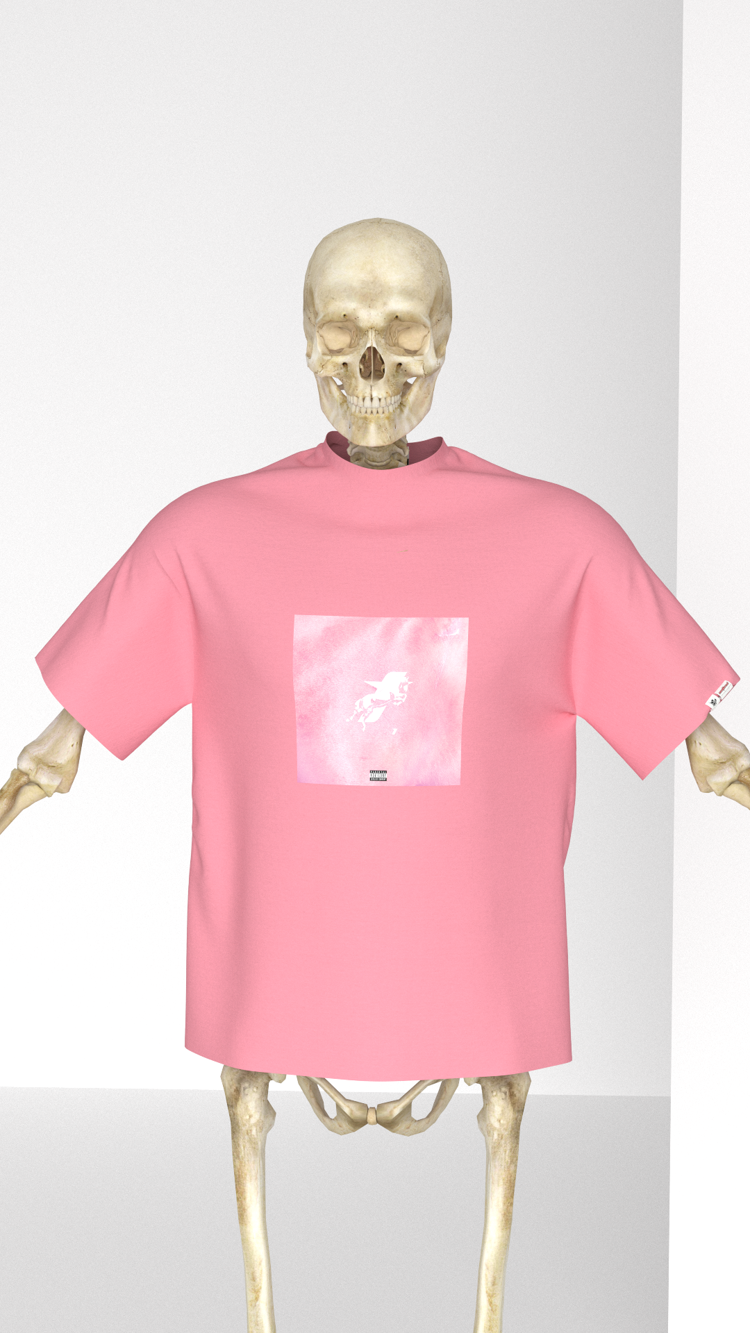 SAVANA® TAYCANv1 PEMBE BOXY TSHIRT - ALBUM KAPAK BASKILI