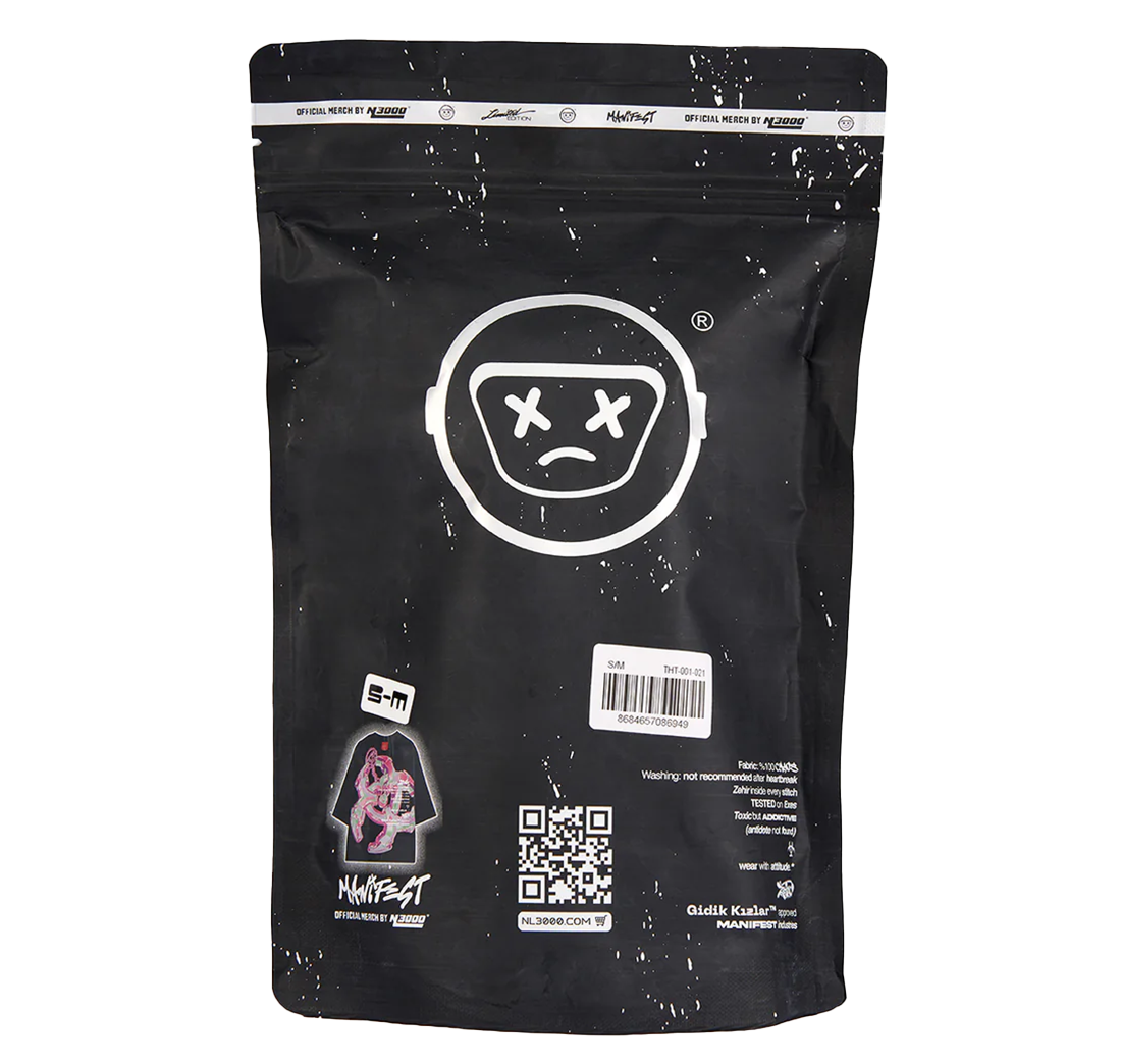 ZEHIR - CHARM CROP TEE BLACK [NL3000 PACK]