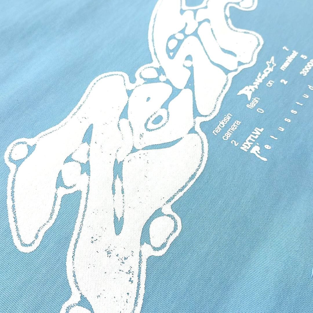 ZEHIR - HOODIE ICEBLUE BOXY
