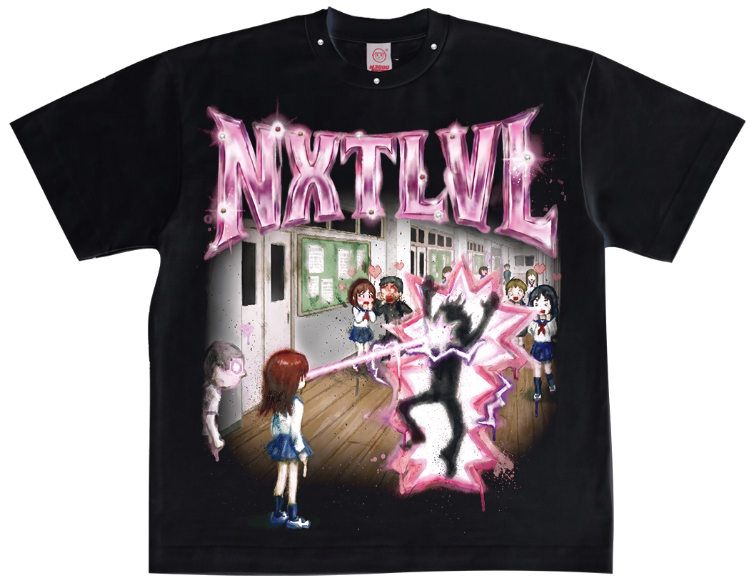 NL3000 - LOVE BEAM TEE SİYAH